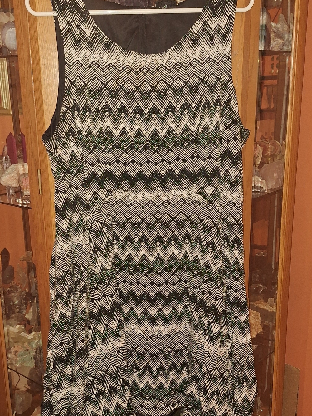 torrid Black and White Zigzag Midi Dress